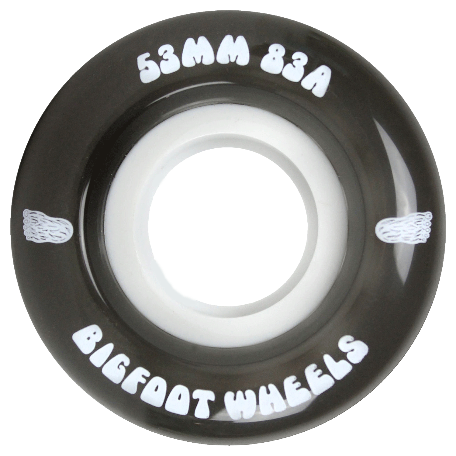 Bigfoot Soft Skateboard Cruiser Filmer Wheels Black 53mm 83A