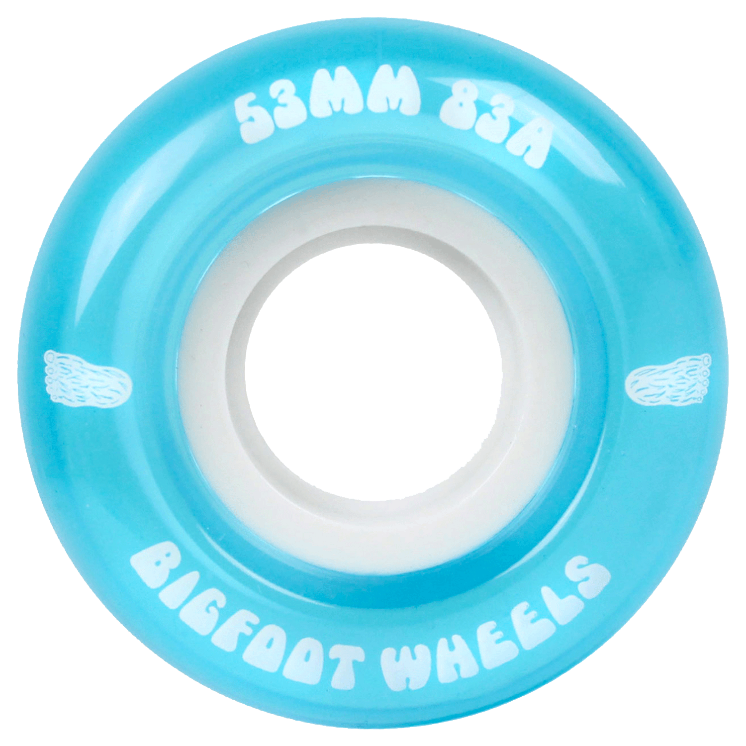 Bigfoot Soft Skateboard Cruiser Filmer Wheels Blue 53mm 83A