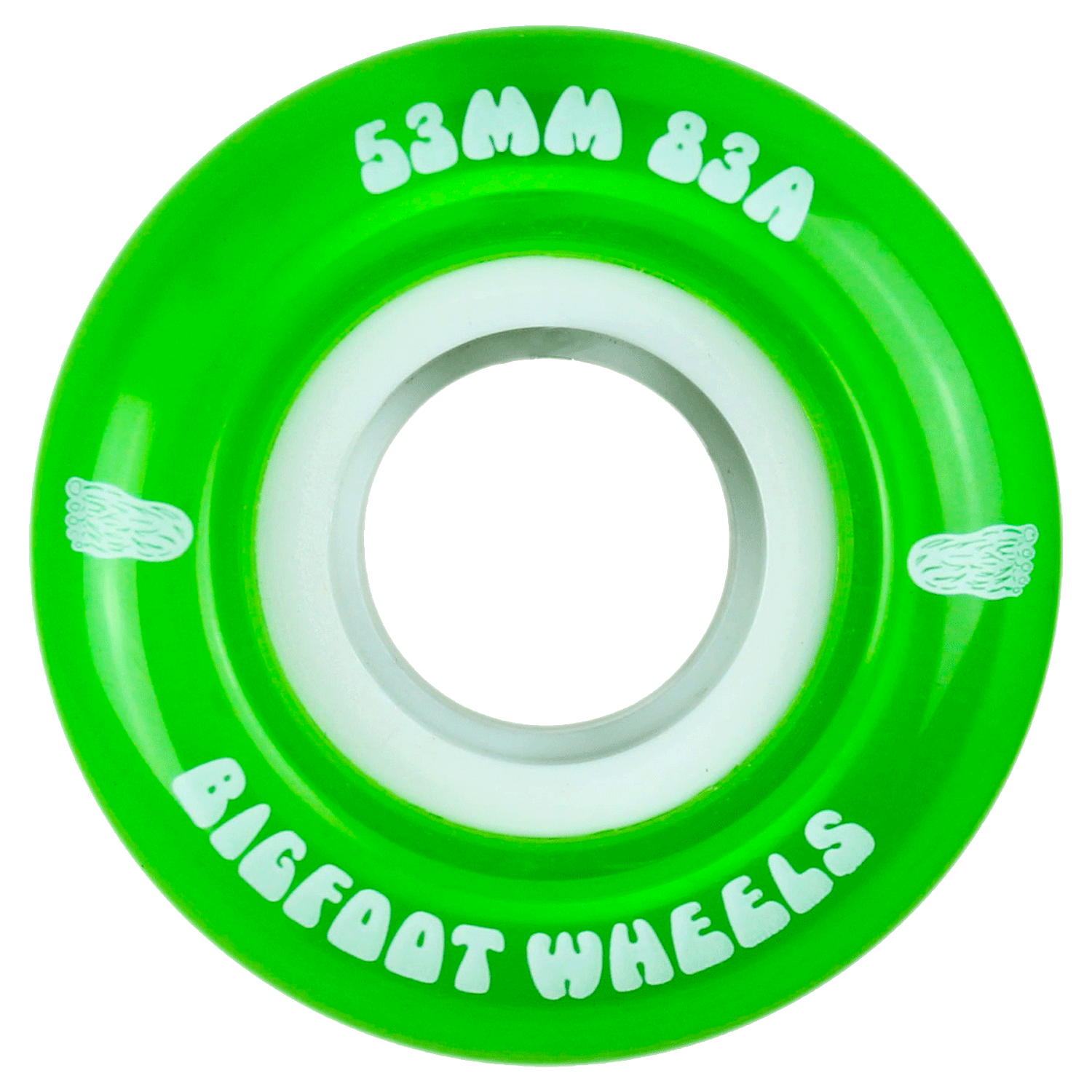 Bigfoot Soft Skateboard Cruiser Filmer Wheels Green 53mm 83A
