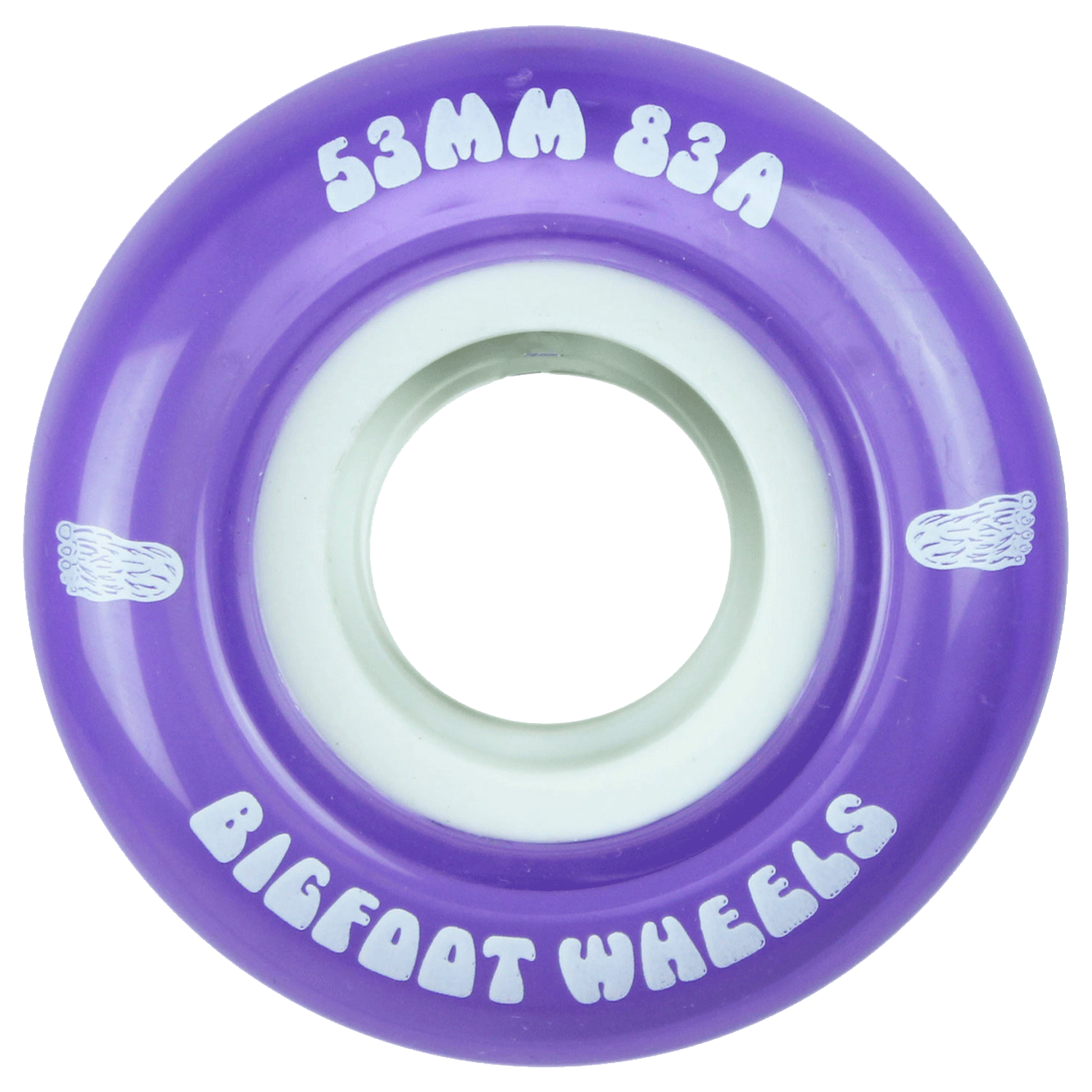 Bigfoot Soft Skateboard Wheels Filmer Wheels Purple 53mm 83A