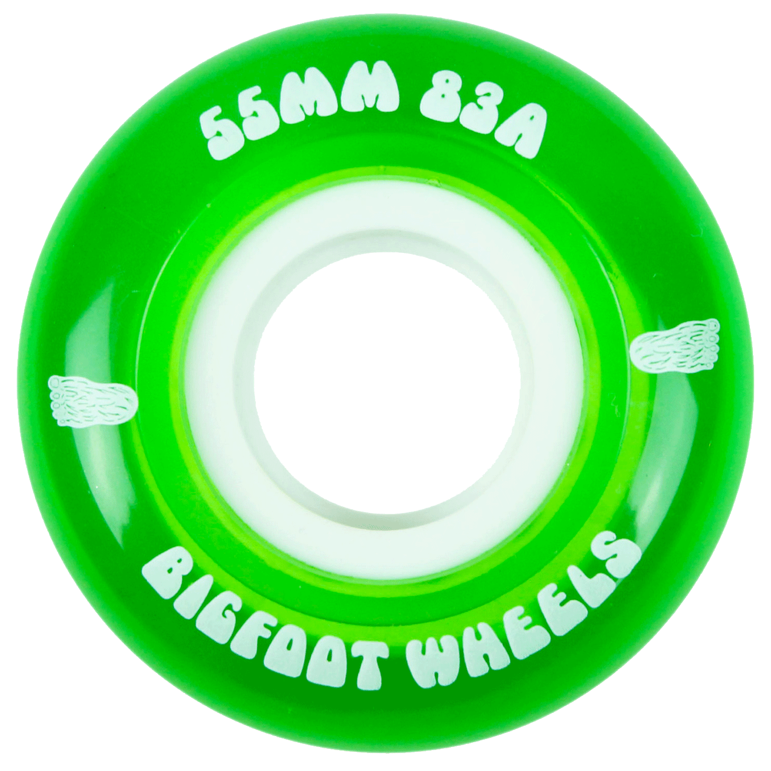 Bigfoot Soft Skateboard Cruiser Filmer Wheels Green 55mm 83A