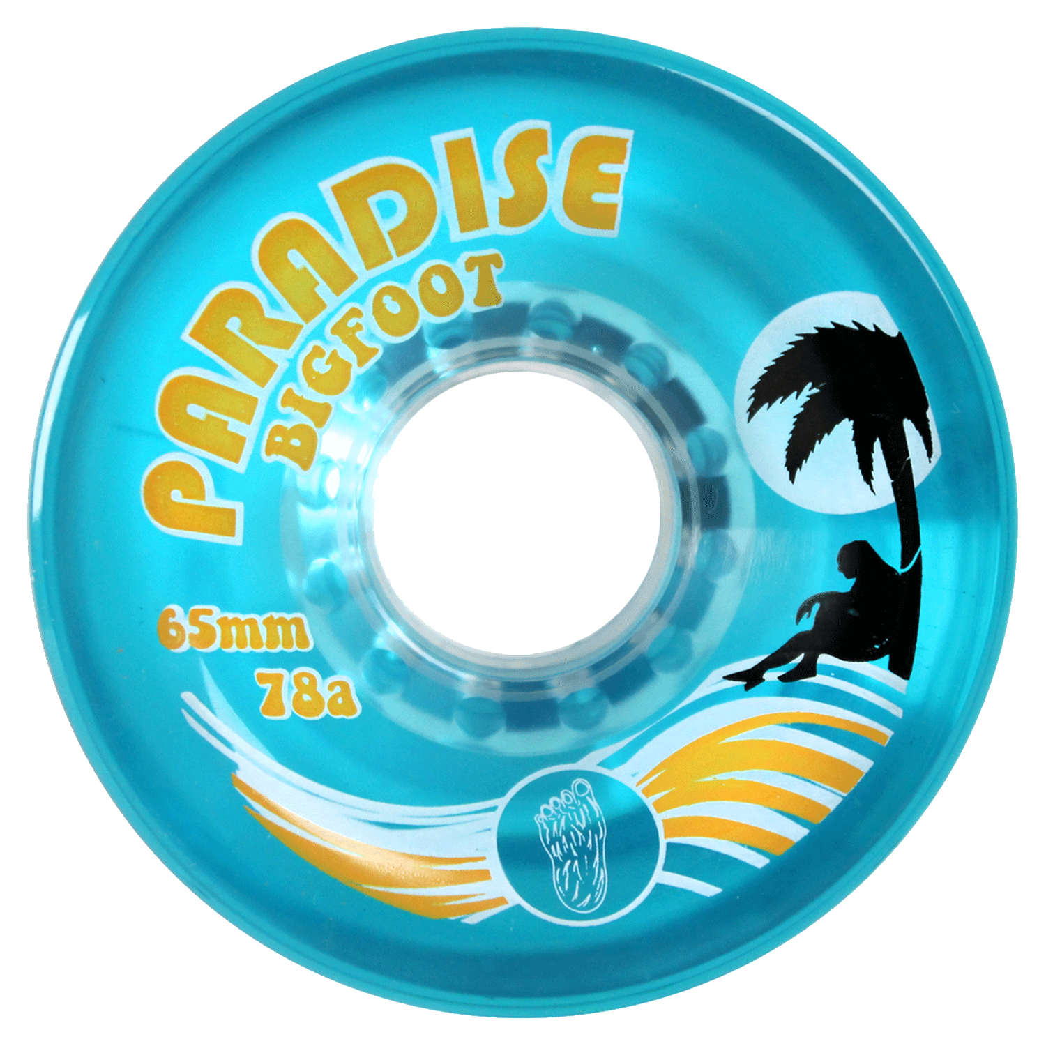 Bigfoot Paradise Islanders Longboard Wheels Blue 65mm 78A