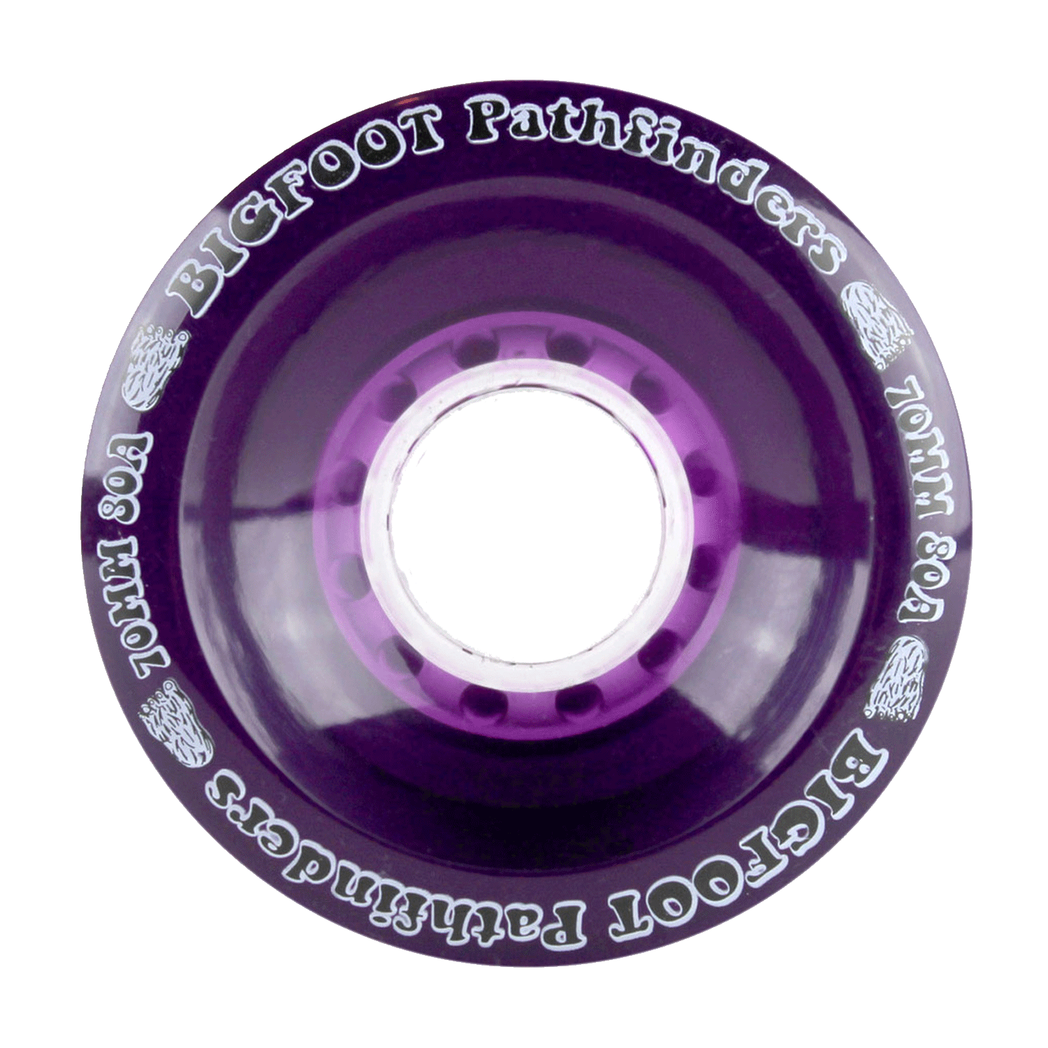 Bigfoot Pathfinder Longboard Wheels Purple 70mm 80a