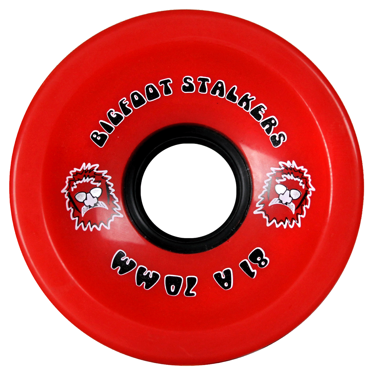 Bigfoot Stalkers Longboard Wheels Red 70mm 78A