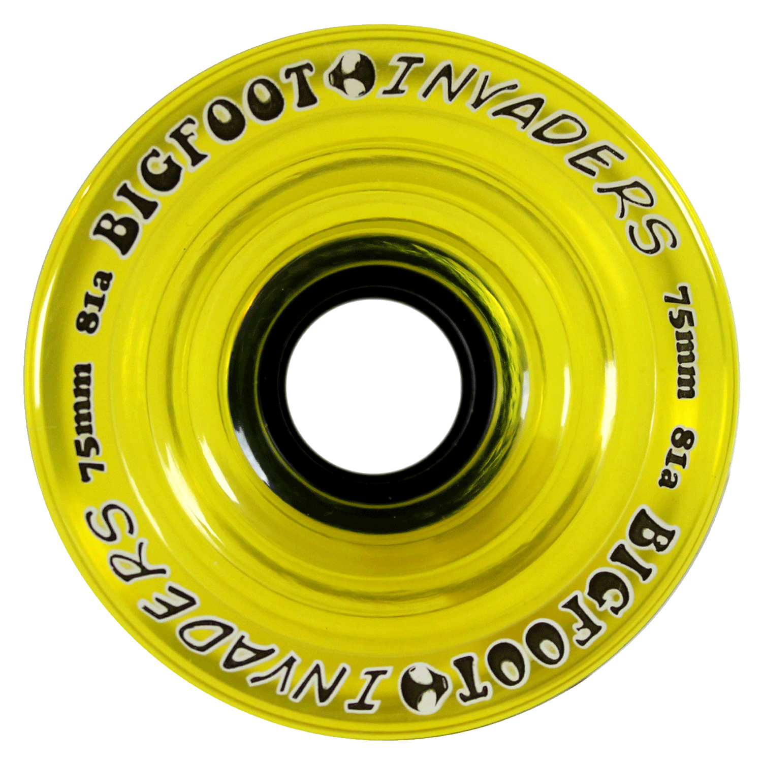Bigfoot Invaders Longboard Wheels Yellow 75mm 81A